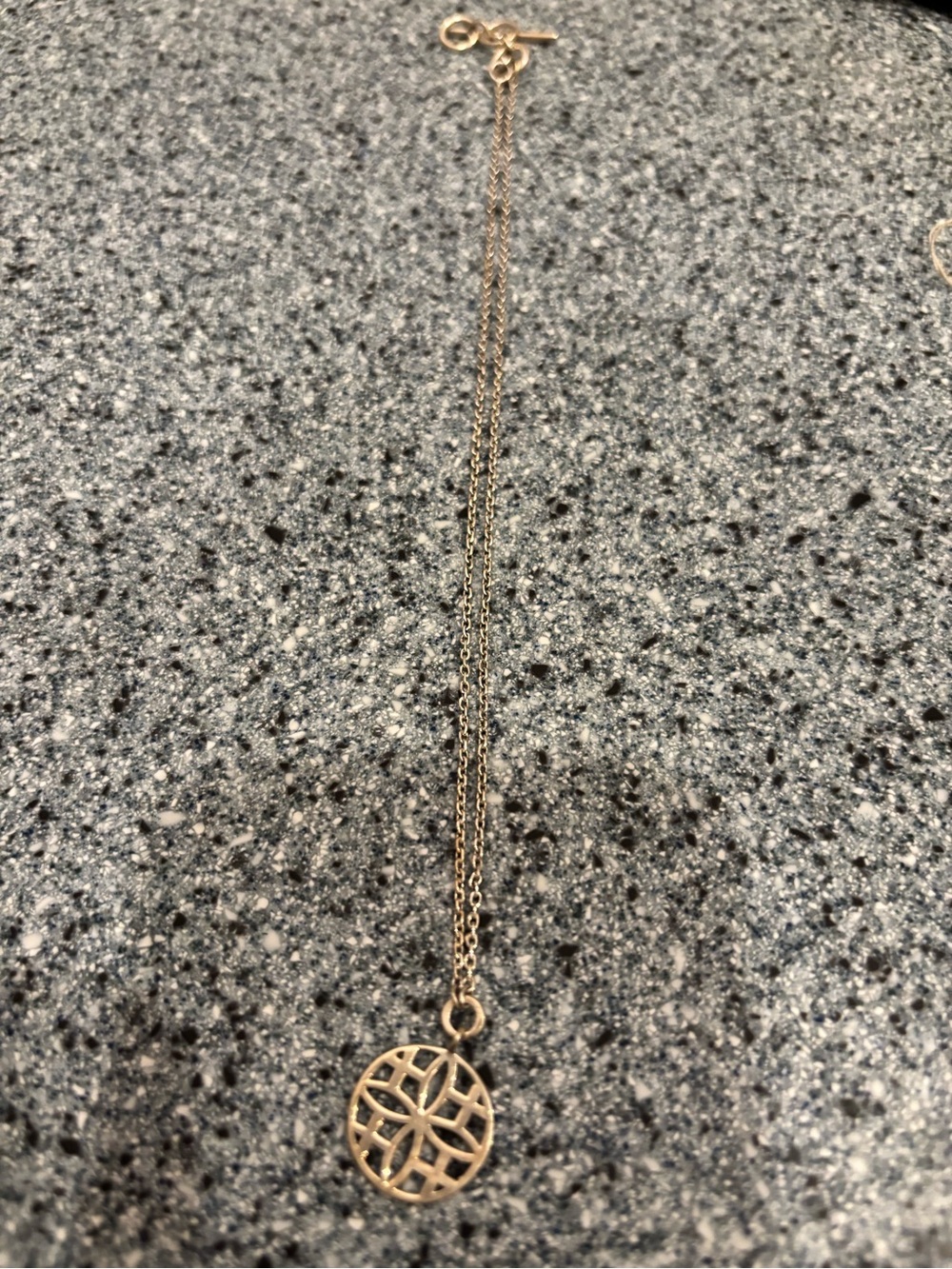 Lois Hill Gold Openwork Globe Pendant on Fine Chain